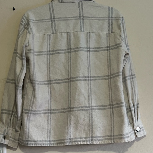 Kendall & Kylie Gray Plaid Utility Jacket - Picture 2 of 3